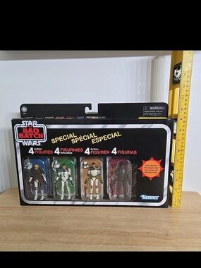 Star Wars The Bad Batch 4-Figure Action Set - Black, White, Green, Brown